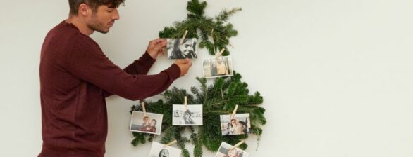 ¿Cómo hacer la decoración navideña con fotografías?