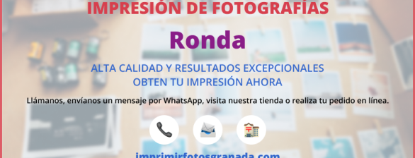 Imprimir Fotos en Ronda: ¡Recuerdos en Papel! 📸🖼️