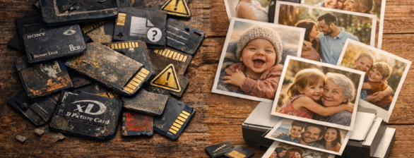 Recuperar fotos de tarjetas antiguas y imprimirlas | SD, MMC, Memory Stick, xD y SmartMedia