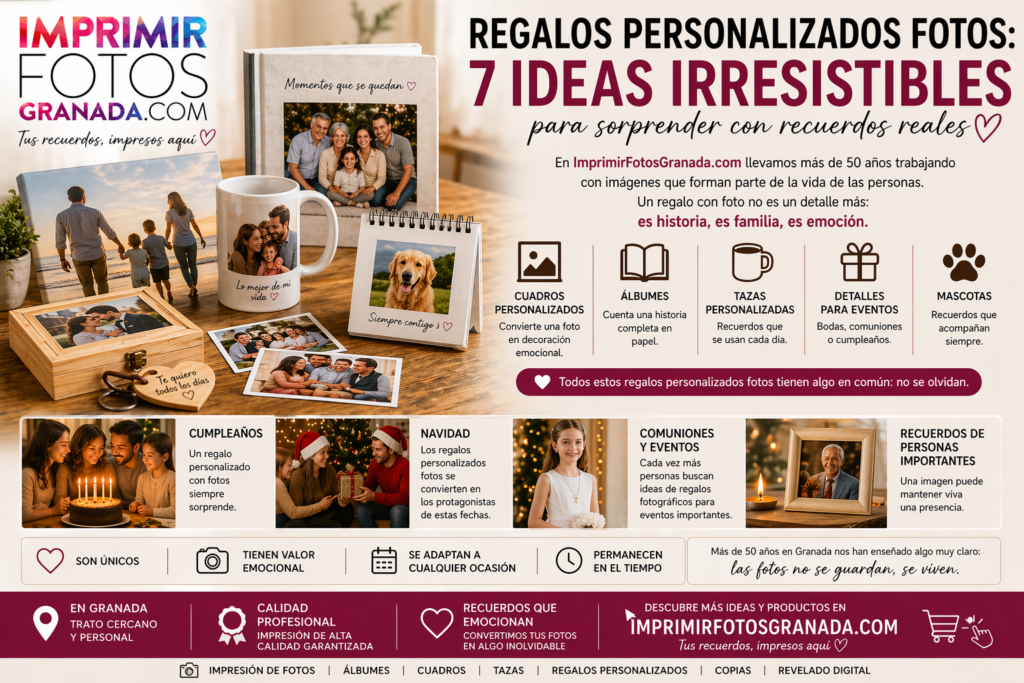 Ideas de regalos personalizados usando fotografías