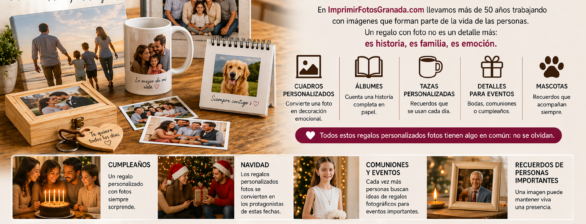 Ideas de regalos personalizados usando fotografías